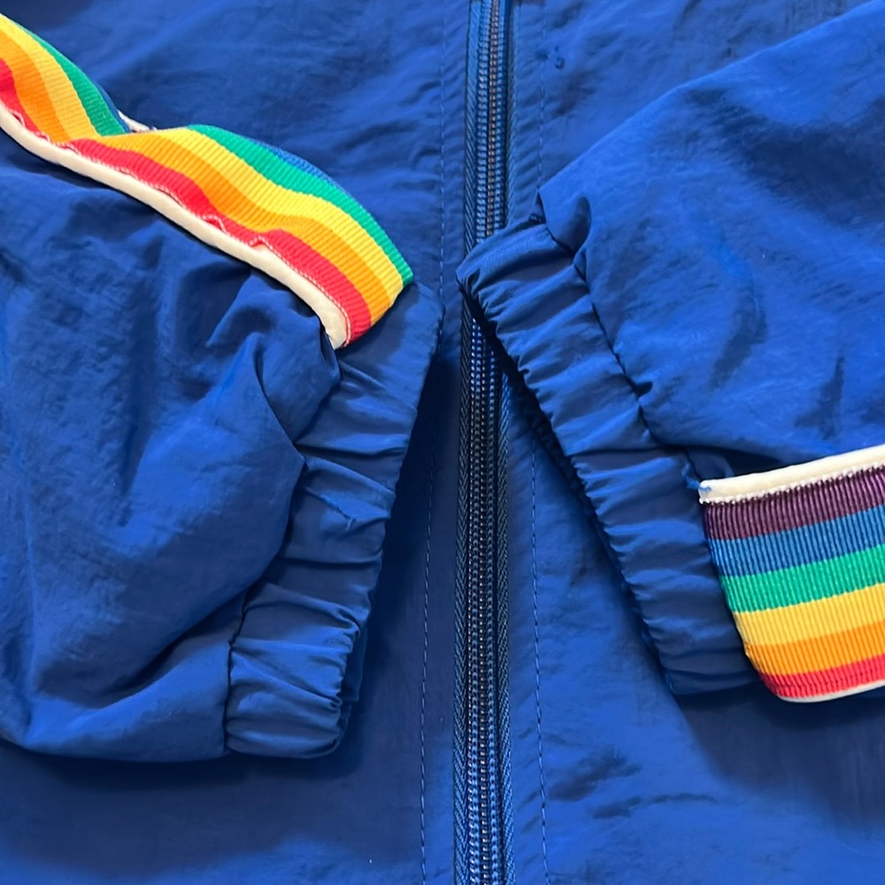 Ashley by 26 International Rainbow Windbreaker Jacket Size M Utility Collection - Picture 8 of 11